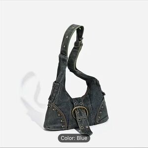 Stylish Blue Denim Shoulder Bag